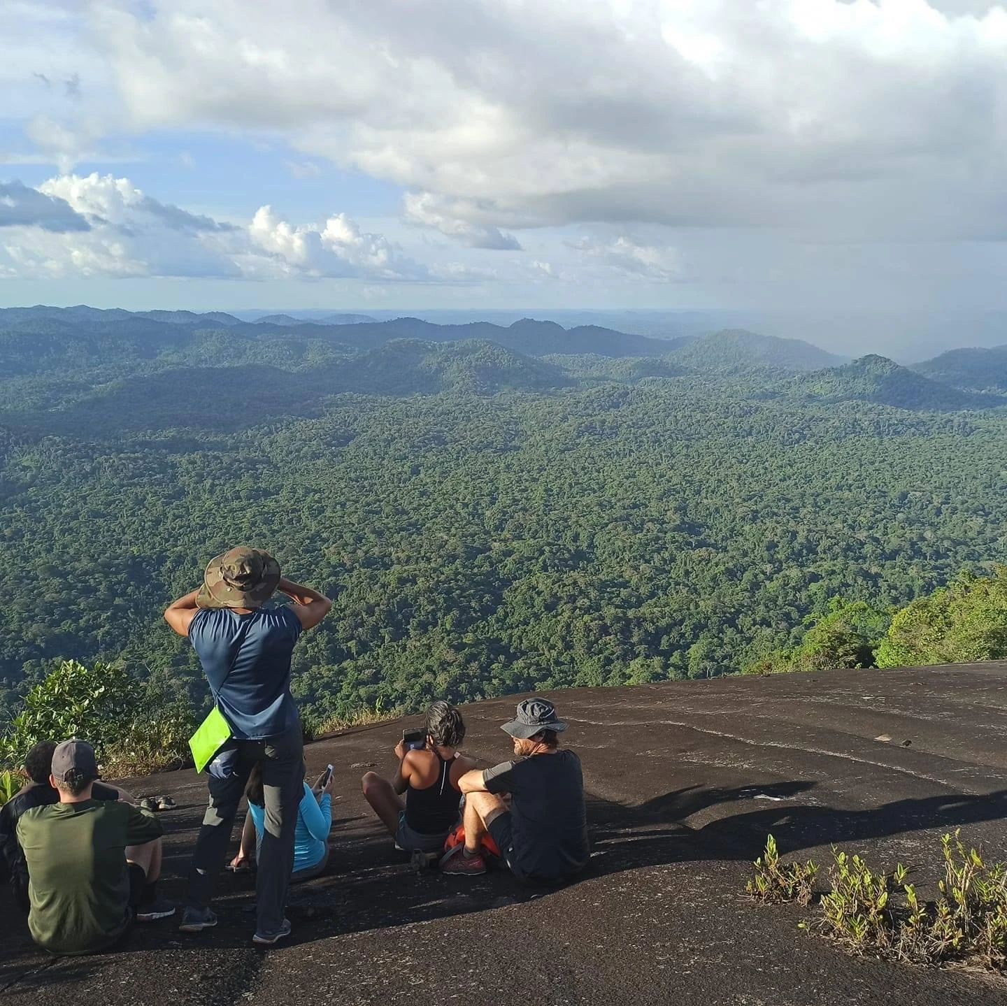 Mountain Summit Above the Amazon Canopy